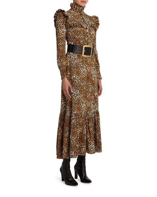 saint-laurent-animal-print-silk-georgette-dress