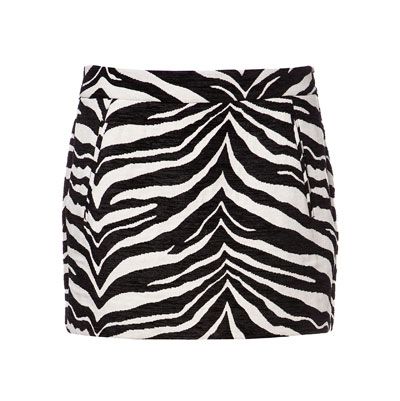zebra print mini skirt zara