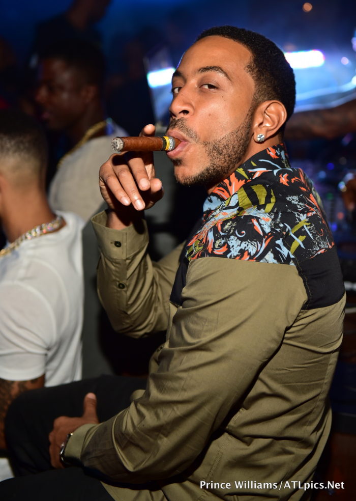 89 Ludacris in Versace's Contrast Floral Print Olive Green Shirt, Laura Govan in House of CB's Martinique Orange Side Weave Bandage Dress, Karrueche Tran's Nasty Gal White Sheer Mini Dress, and More!