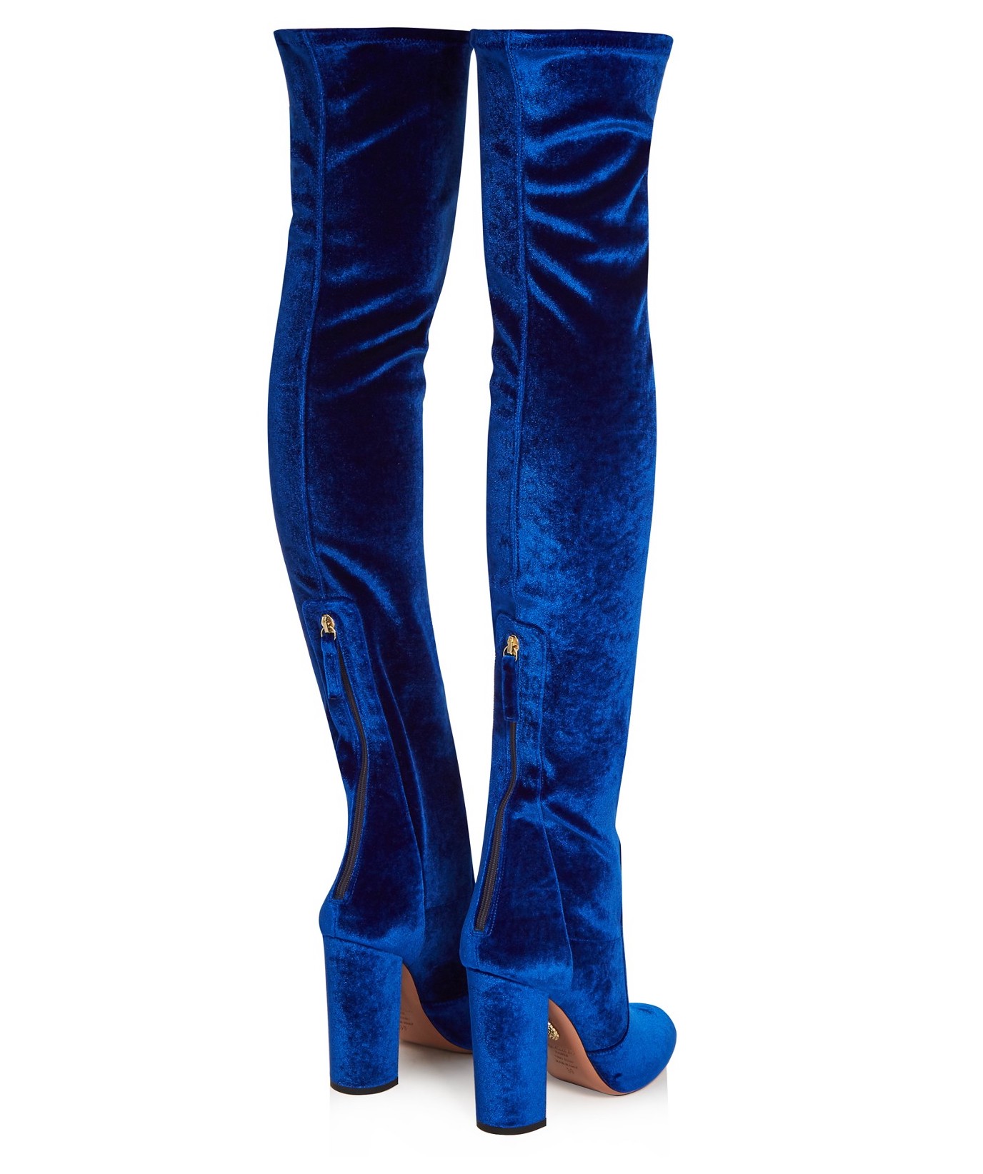 blue over the knee boot