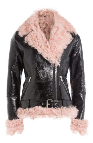Bomb Product of the Day: Sandy Liang’s Leather and Shearling Biker ...