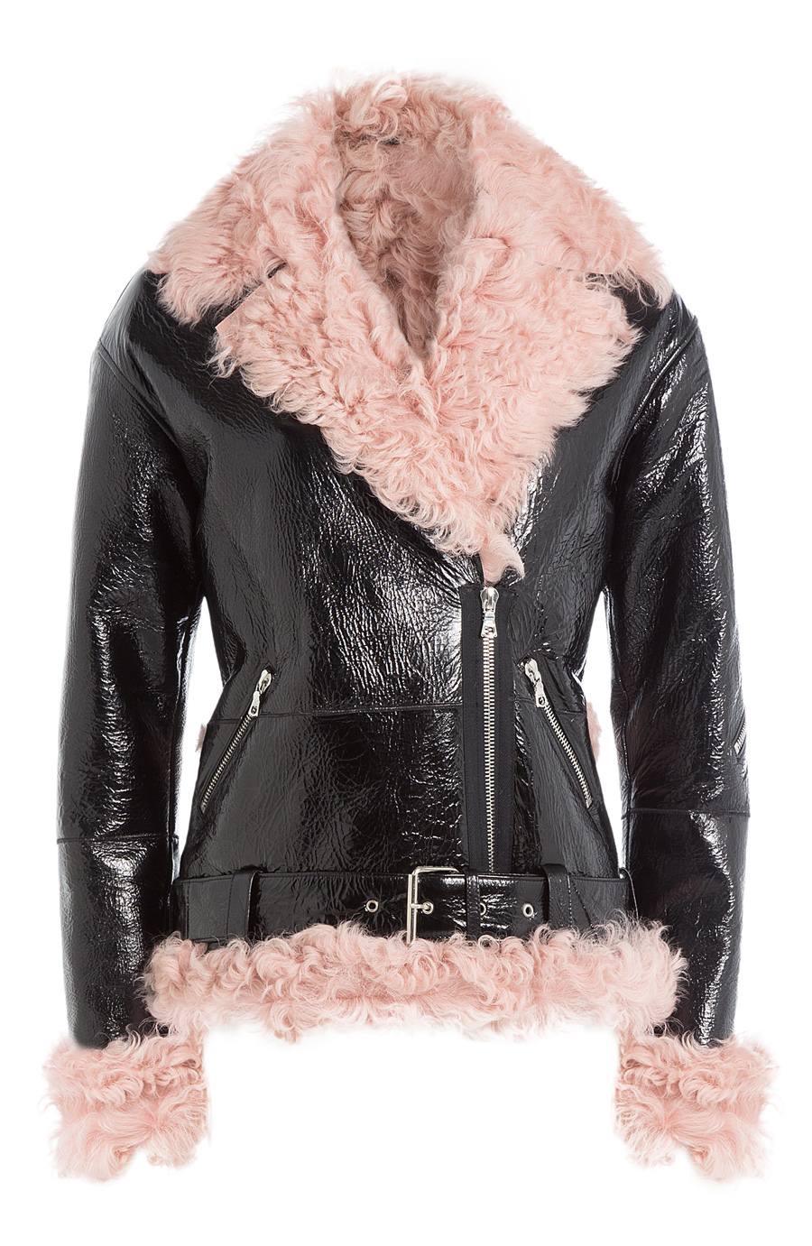 Bomb Product of the Day: Sandy Liang's Leather and Shearling Biker Jacket –  Fashion Bomb Daily