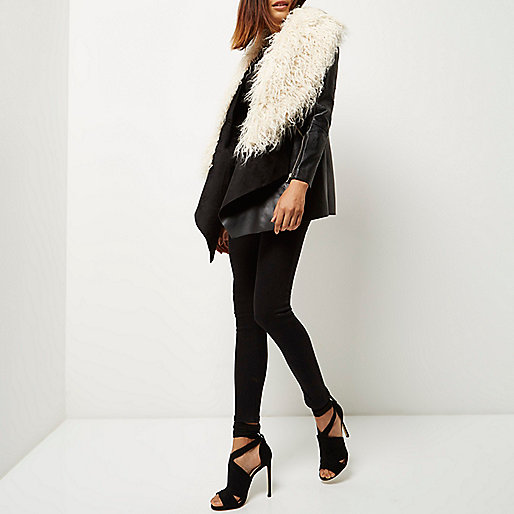 bomb-product-of-the-day-river-island-black-faux-fur-fallaway-coat-4