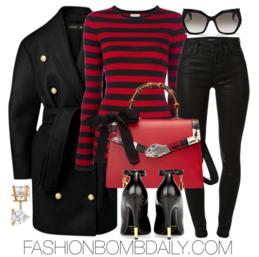 fall-2016-style-inspiration-5-fab-ways-to-wear-stripes-balmain-x-hm-coat-tom-ford-embellished-leather-pump-gucci-lilith-leather-bag