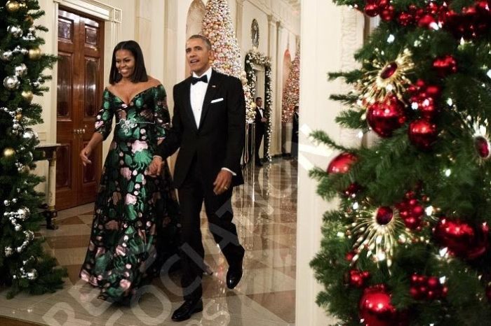 michelle-obamam-custom-gucci-green-and-camelia-floral-silk-dress