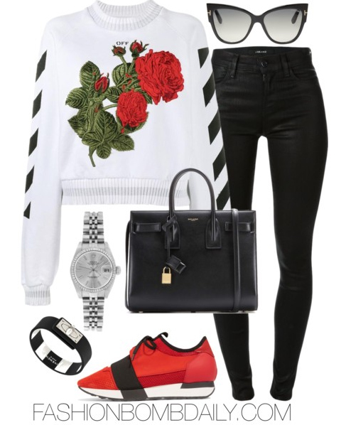 winter-2017-style-inspiration-4-chic-super-bowl-outfit-ideas-off-white-rose-embroidered-sweatshirt-saint-laurent-sac-de-jour-tote-balenciaga-race-runner-sneaker