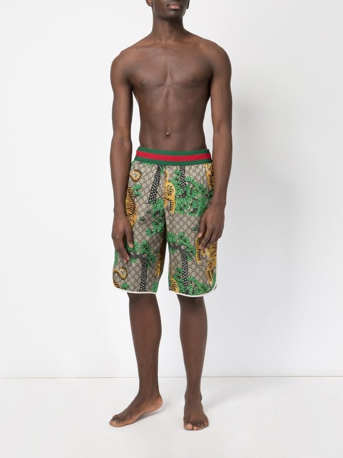 gucci bengal swim shorts