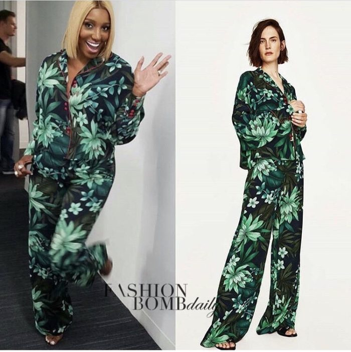 Steal: Nene Leakes’ E! Fashion Police Zara Printed Top and Palazzo ...