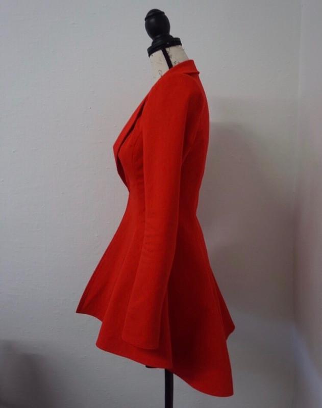 Grayscale Red Hi/Lo Blazer Dress
