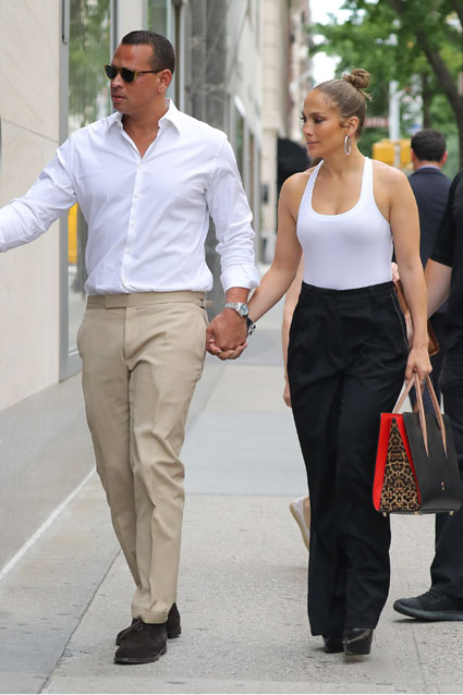 Splurge: Jennifer Lopez's Kappo Masa Restaurant New York City Christian  Louboutin Paloma Two-Tone Leather Spiked Leopard Print Side Handbag –  Fashion Bomb Daily
