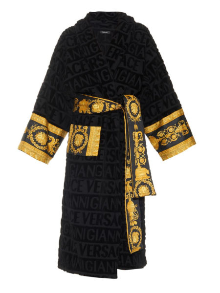 versace-black-signature-print-bathrobe – Fashion Bomb Daily