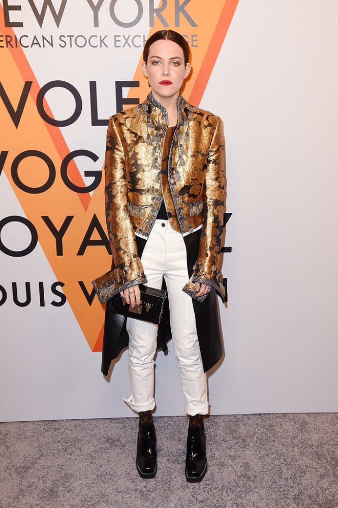 Michelle Williams at Louis Vuitton 'Volez, Voguez, Voyagez' exhibition  opening in New York