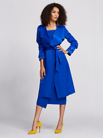 Bomb Product of The Day: New York & Company’s Piped Trench Coat ...