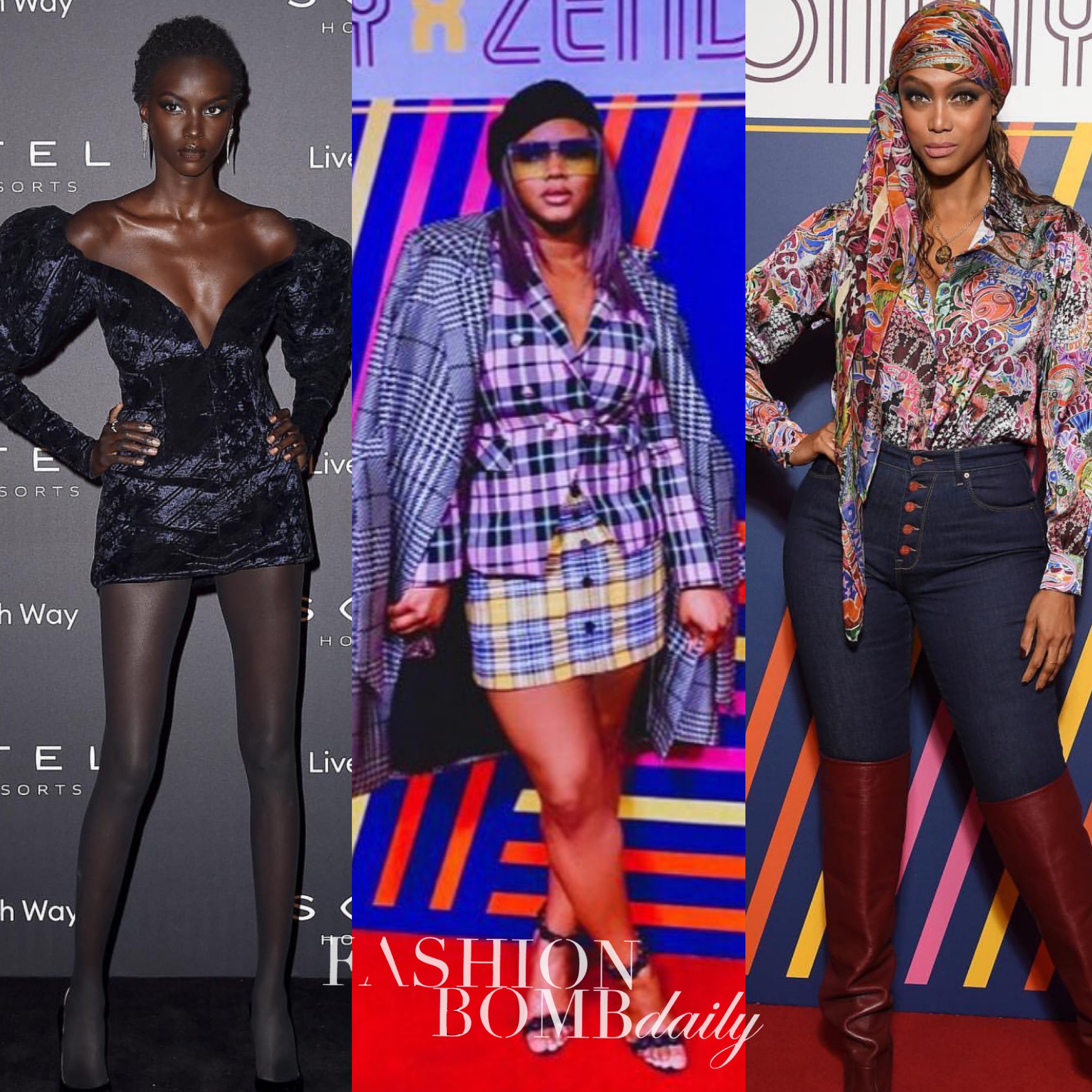 Top_6_Looks_of_the_Day_3:2:19_Anok_Yai_in_LaQuan_Smith_Claire_Sulmers_in_Veronica_Beard_and_Zendaya_x_Tommy_Hilfiger_Celebrity_Style