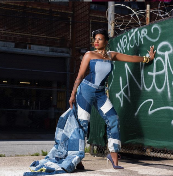 Fantasia Looks Fly in a Photo Shoot Rocking Claire Sulmers Jeans from