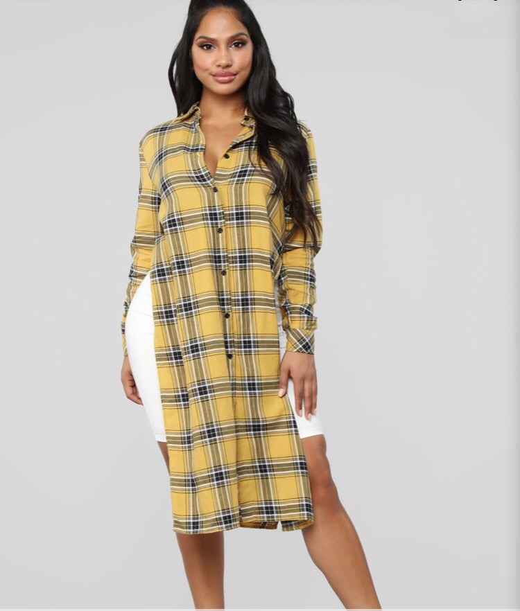 fashion nova checkered dress