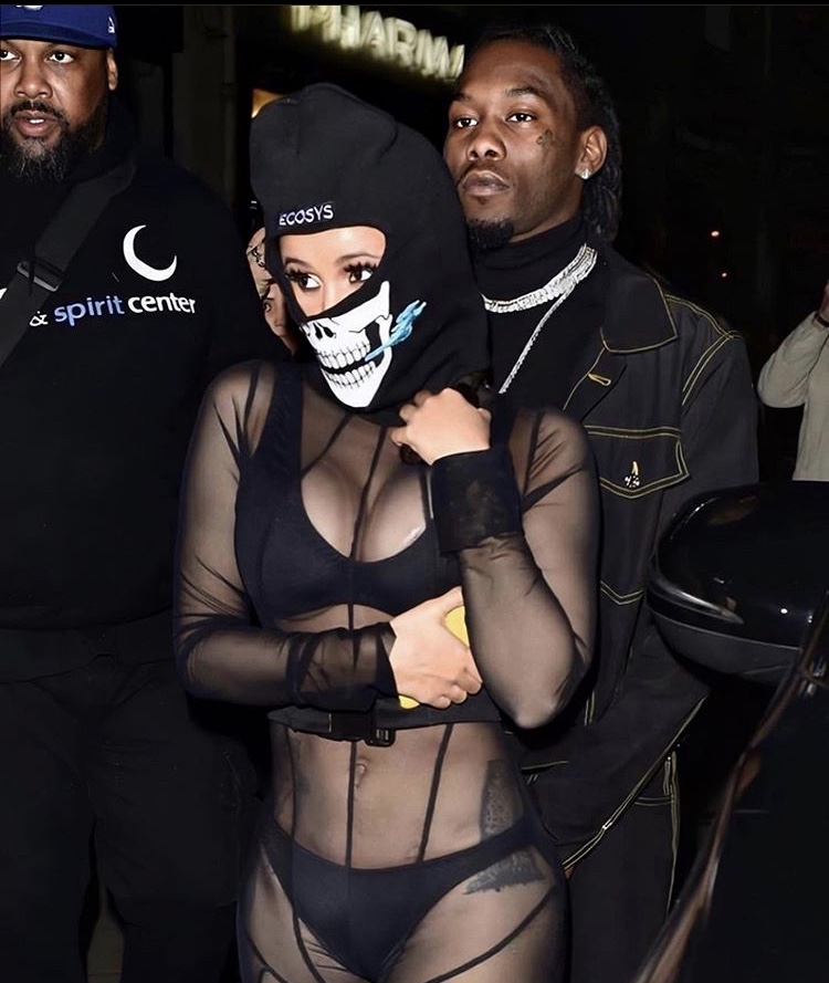 Cardi B Wears Diamond Studded Face Mask FOr Paris Fashion Week: See The  Photo