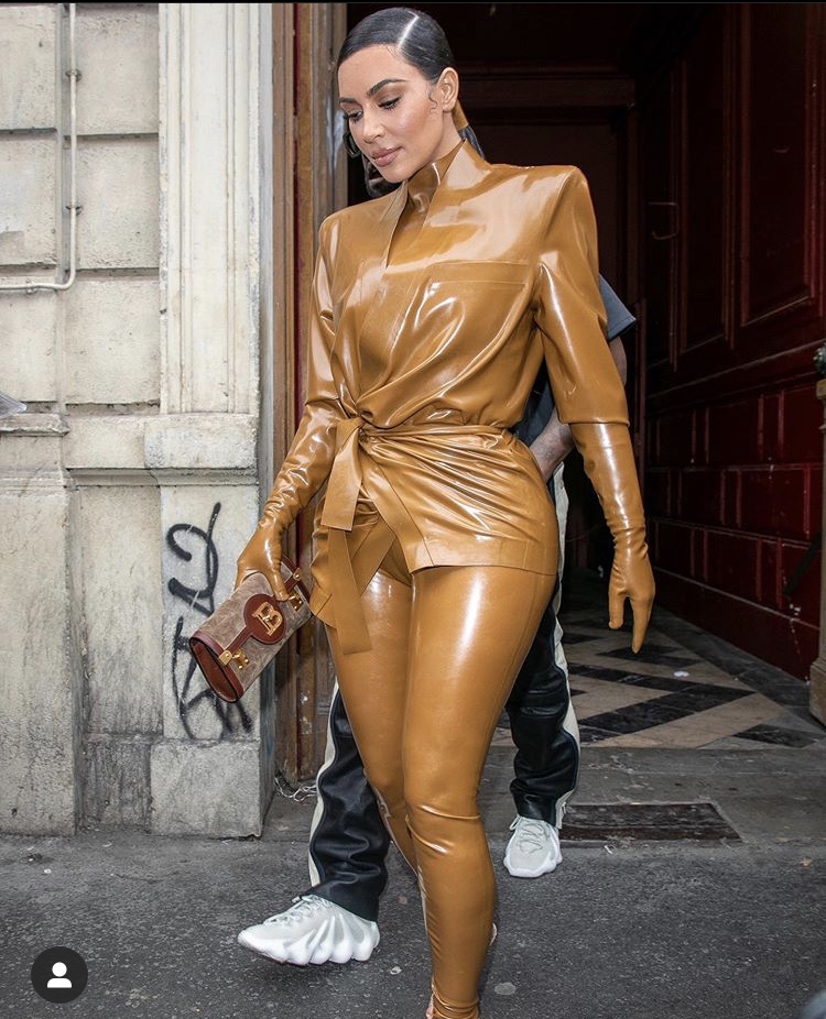 Fresh Off the Runway: Kim Kardashian Wears Three Latex Balmain ...