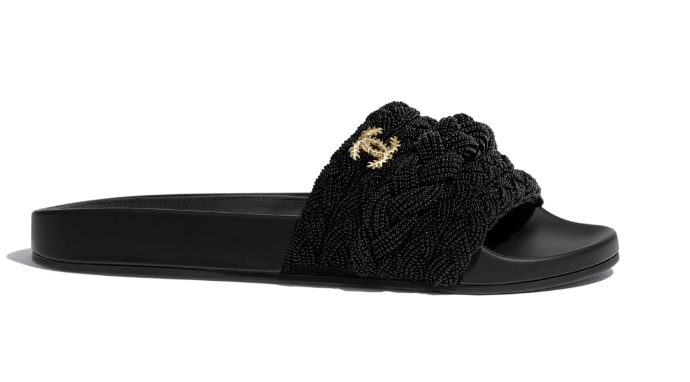 Bomb_Product_of_the_Day_Chanel_Black_Pearl_Slides
