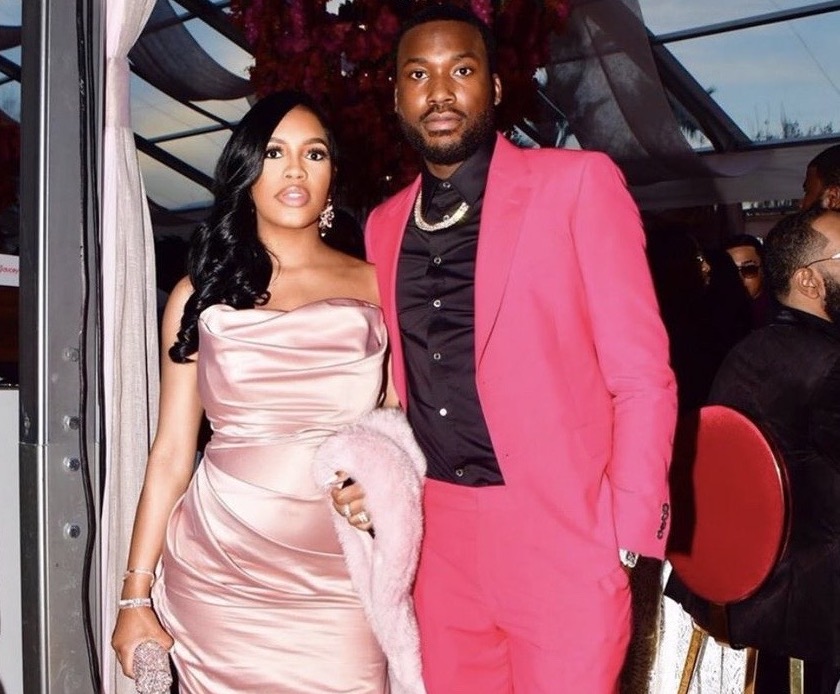 Exclusive: Milan Rouge and Meek Mill Stylish in Louis Vuitton and