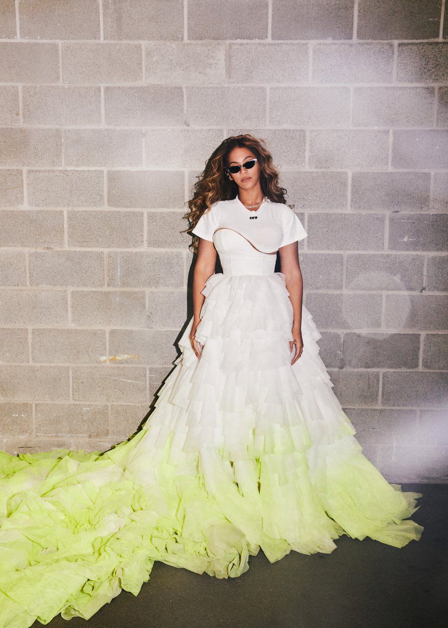 beyonce in off white ball gown fashion bomb daily black designers