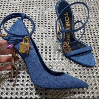 Bomb Product of the Day: Tom Ford Denim Padlock Pumps and Sandals ...