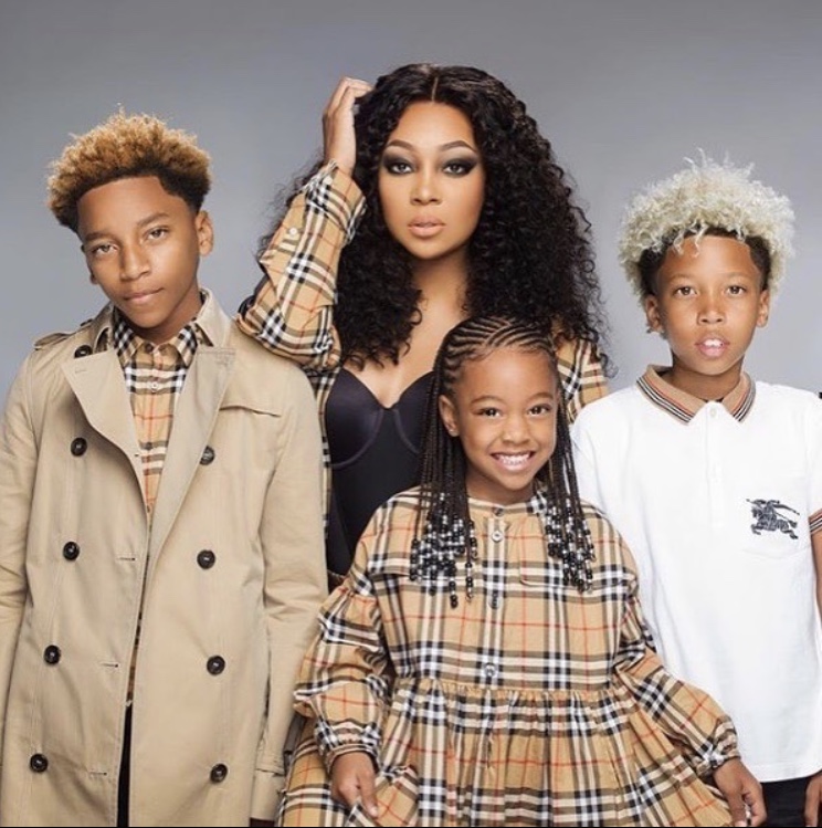 Celebs Love Burberry: Mommy and Me Looks featuring Cardi B, Monica, Kris  Jenner and More