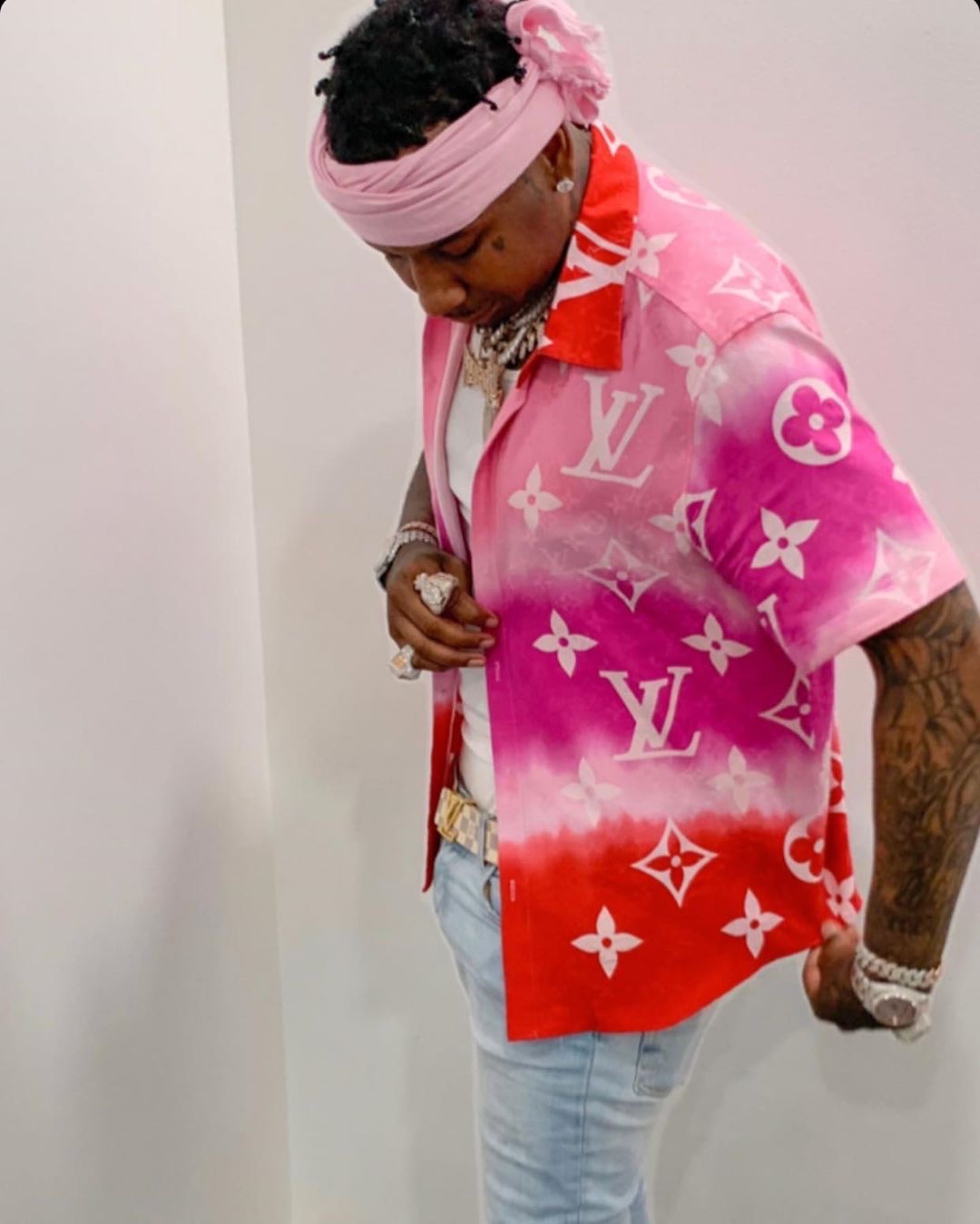 Moneybagg Yo Outfit from October 26, 2020