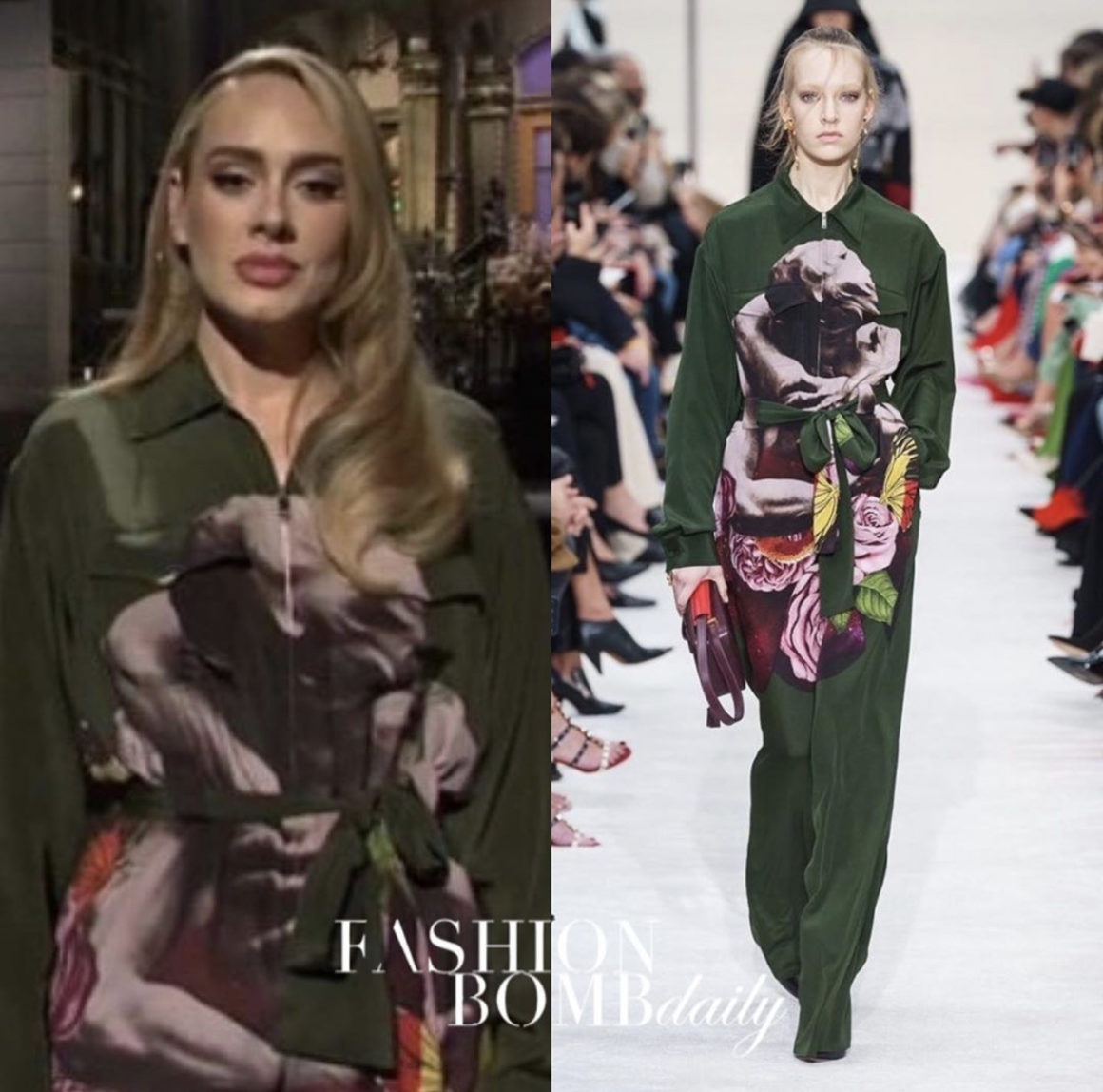 Adele Hosted Saturday Night Live in Valentino FW19 Undercover Print ...