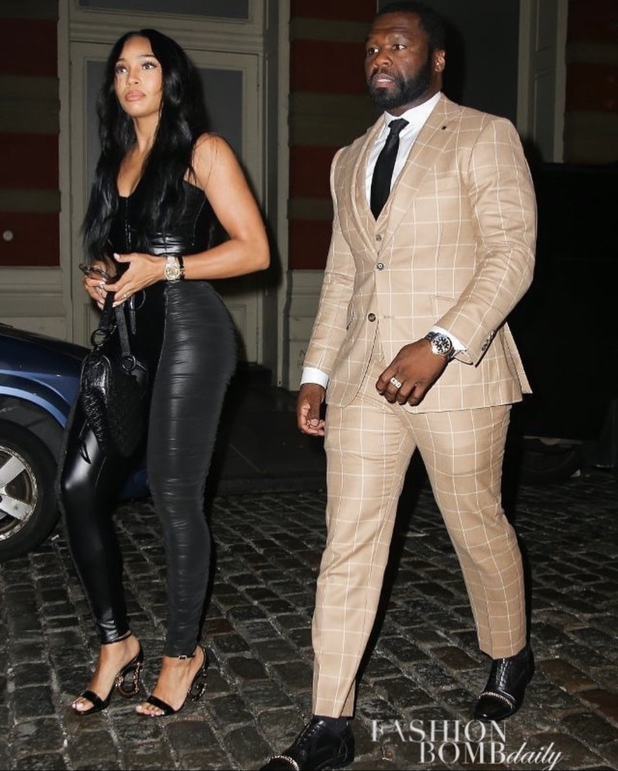 On the Scene at the 'Power Book III: Raising Kanan' 90s Theme Premiere  Party: 50 Cent in Dapper Dan x Gucci Look, Cuban Link in Custom Gucci Set  by Devon Milan, DaBaby