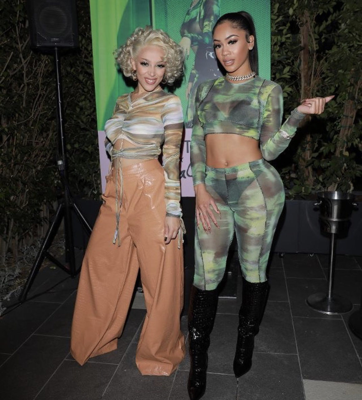 Doja Cat and Saweetie Spotted Celebrating in Looks From the Doja Cat x