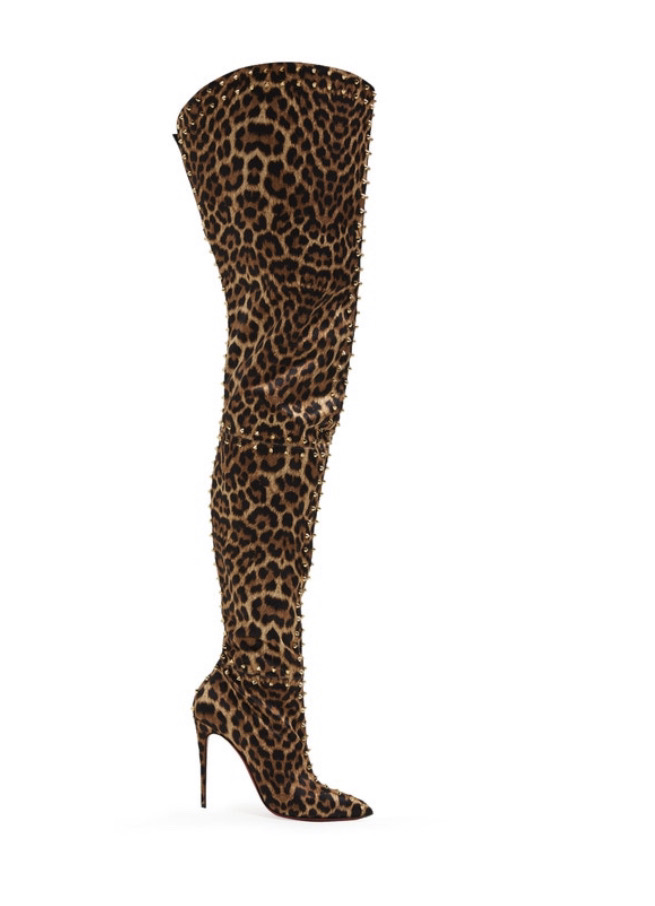 gucci leopard boots