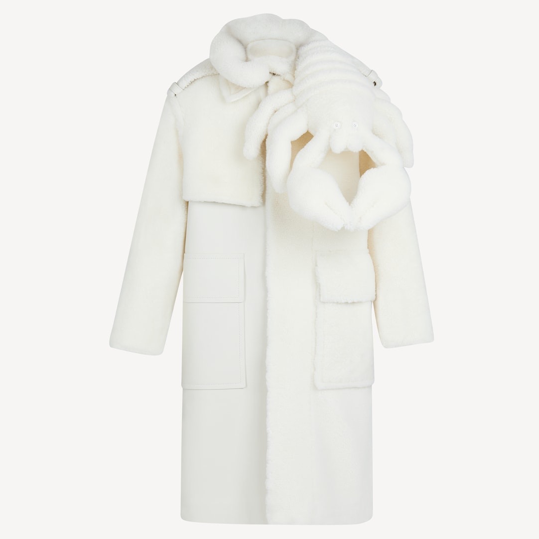 Louis Vuitton Wrap Coat in White — UFO No More