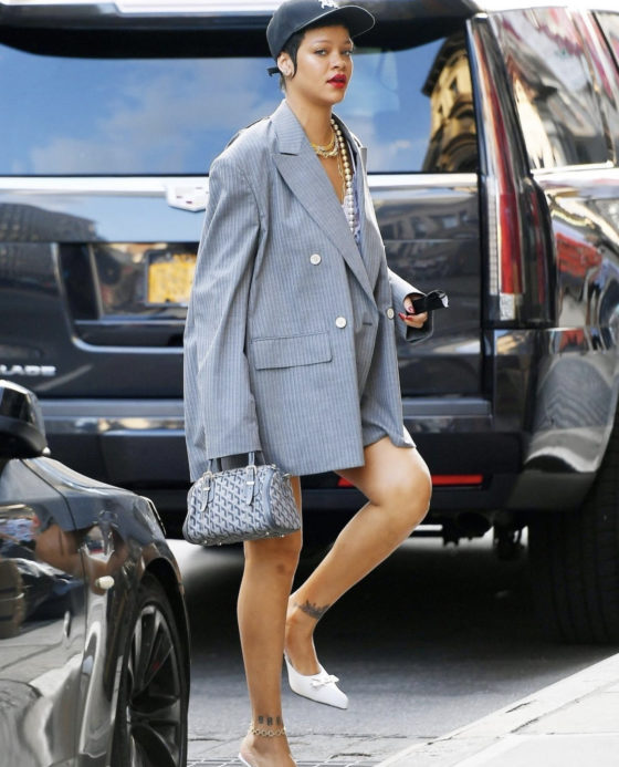 Rihanna Opts for a Business Casual Look While Out in NYC Featuring ...