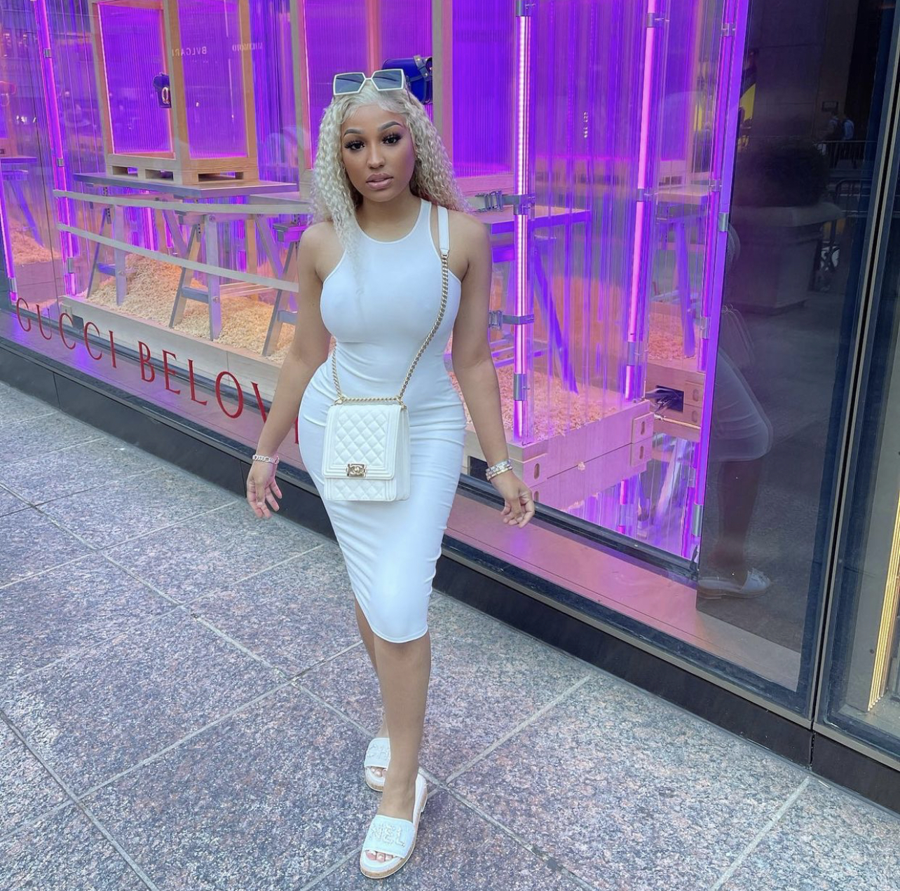 Most Requested: Kylie Jenner Poses in White One Shoulder Crop Top, the  Attico Cargo Jeans and Alexander Wang Denim Pumps – Fashion Bomb Daily