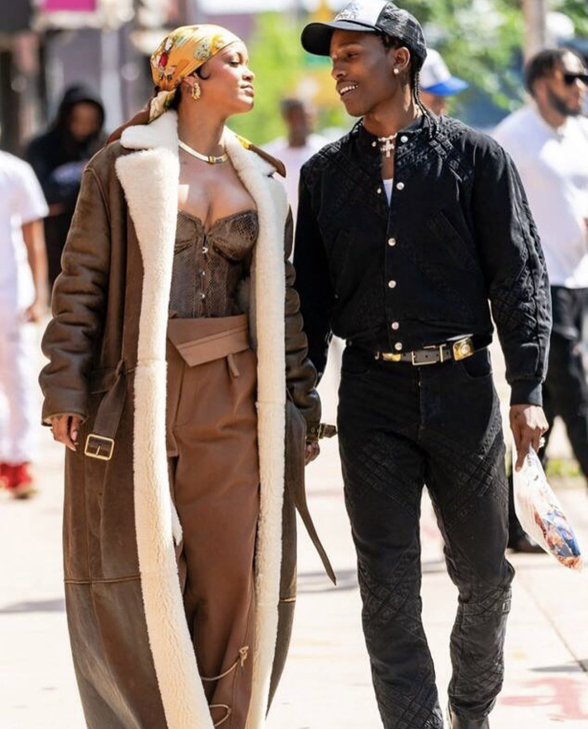 Rihanna & A$AP Rocky Spotted At Pharrell's Louis Vuitton Fashion Show –  Hollywood Life