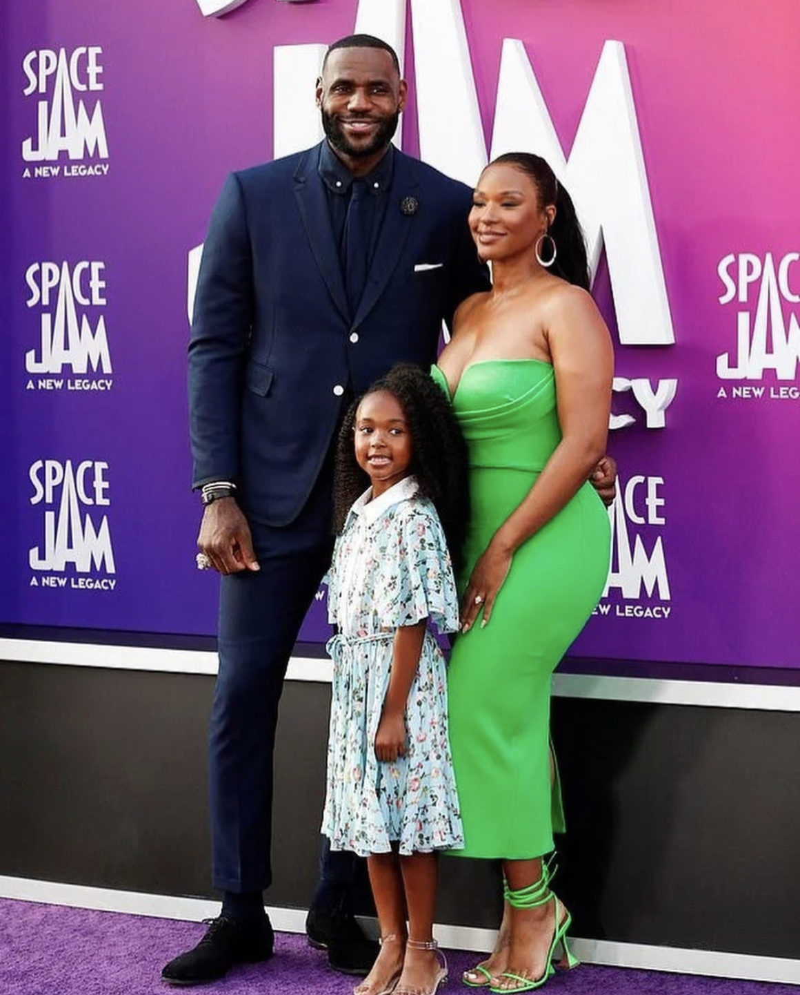 Savannah James Goes Green at the ‘Space Jam: A New Legacy’ Premiere ...