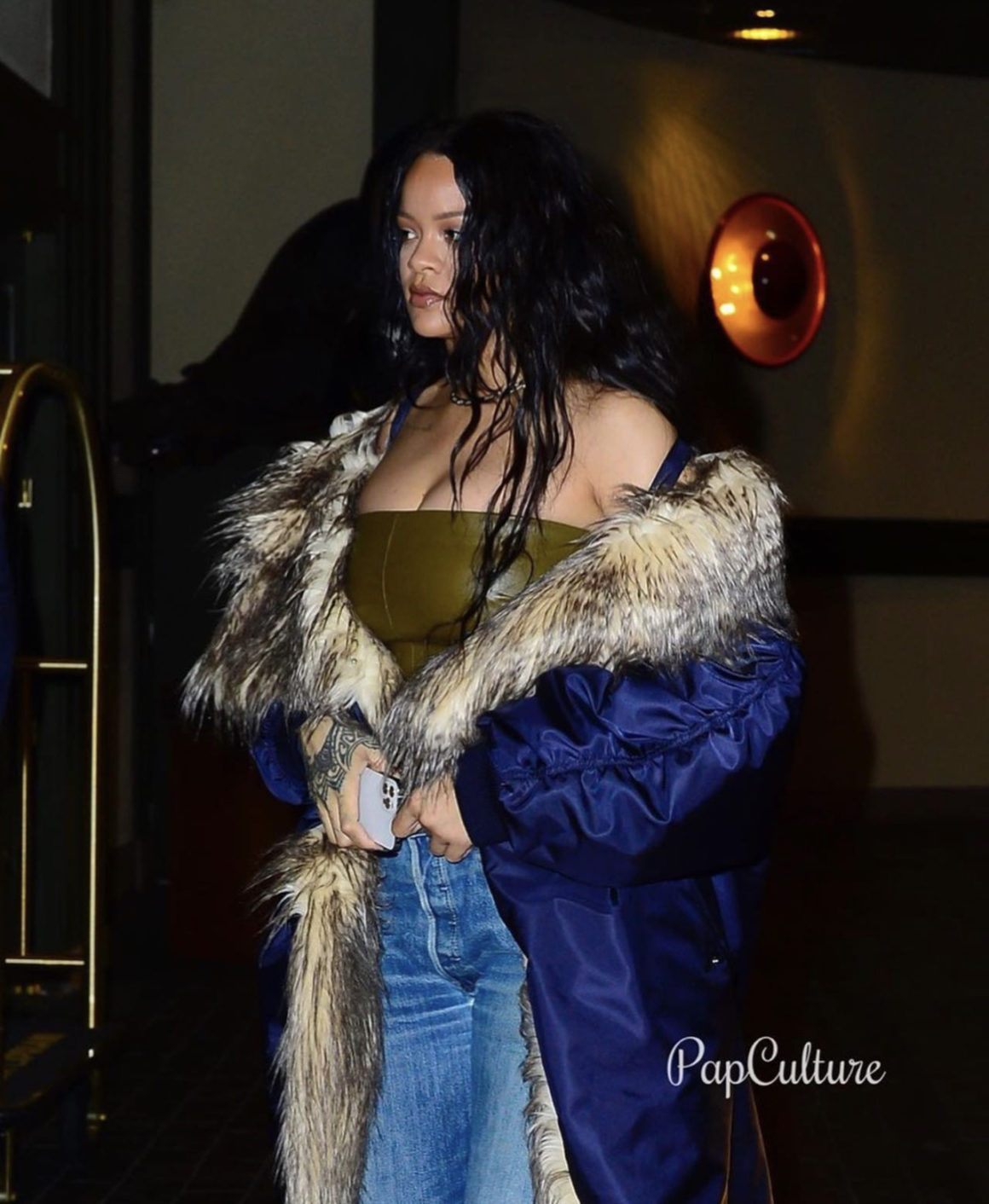 Pregnant Rihanna Walks on Gold in Tom Ford Padlock Sandals With Son –  Footwear News