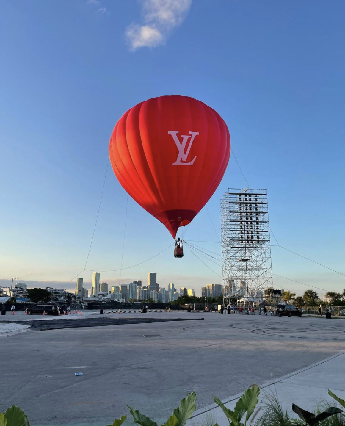 the real l word season 2: Louis Vuitton hot air balloon billboard