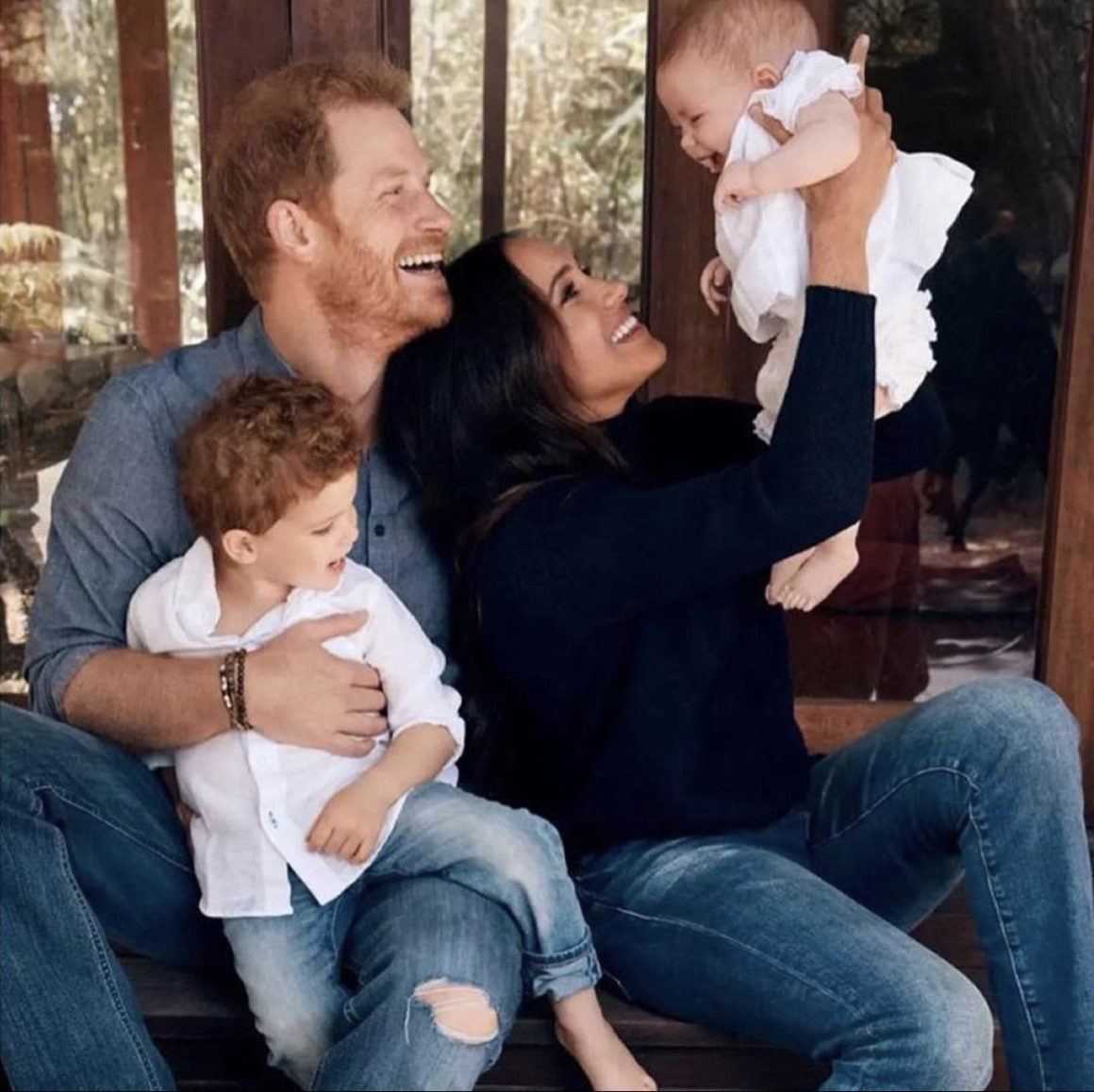 Prince Harry and Meghan Markle Share 2021 Christmas Card Photo Featuring Archie and First Glimpse at Baby Lilibet2