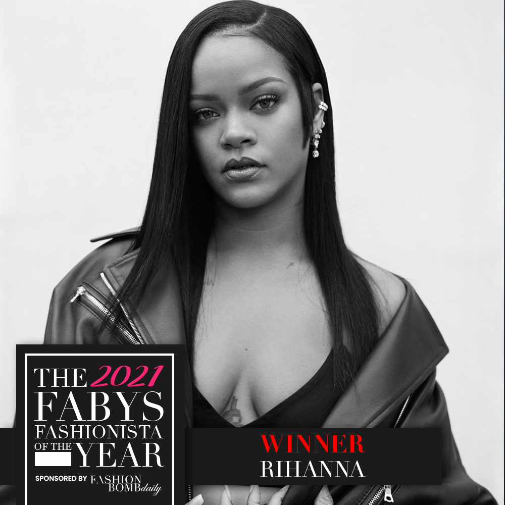 The Fabys Best of 2021 Winners Rihanna as Fashionista of the Year Jay Z and Beyonce as Most Fashionable Couple of the Year Steve Harvey as Most Fashionable Man of the Year More12