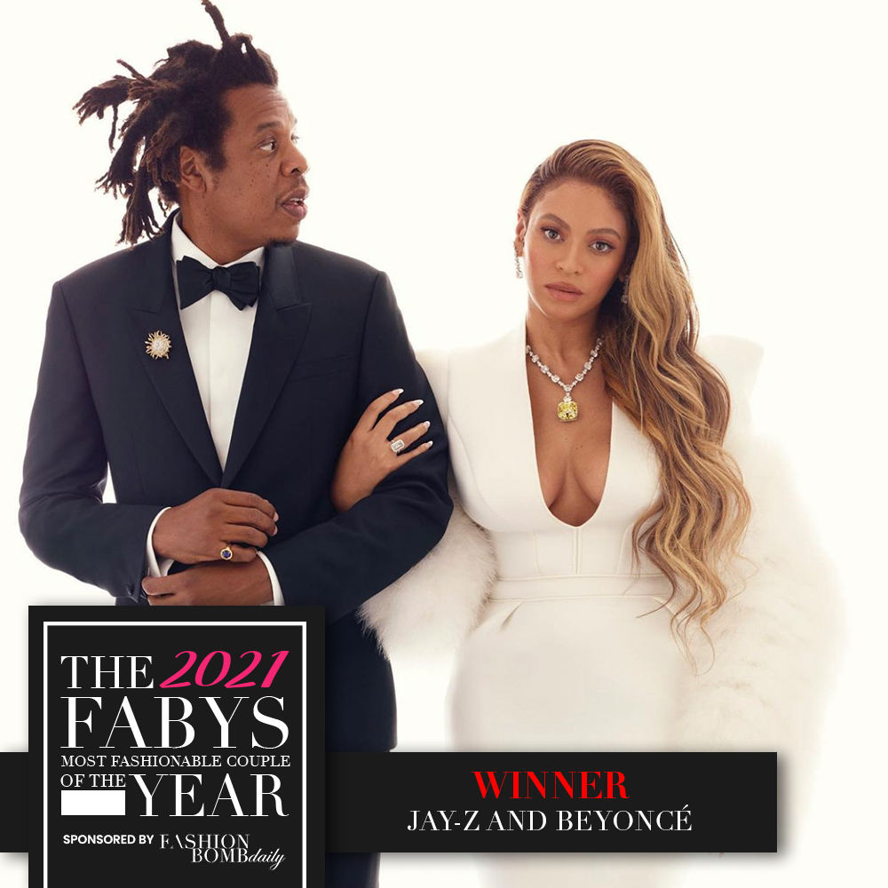 The Fabys Best of 2021 Winners Rihanna as Fashionista of the Year Jay Z and Beyonce as Most Fashionable Couple of the Year Steve Harvey as Most Fashionable Man of the Year More13