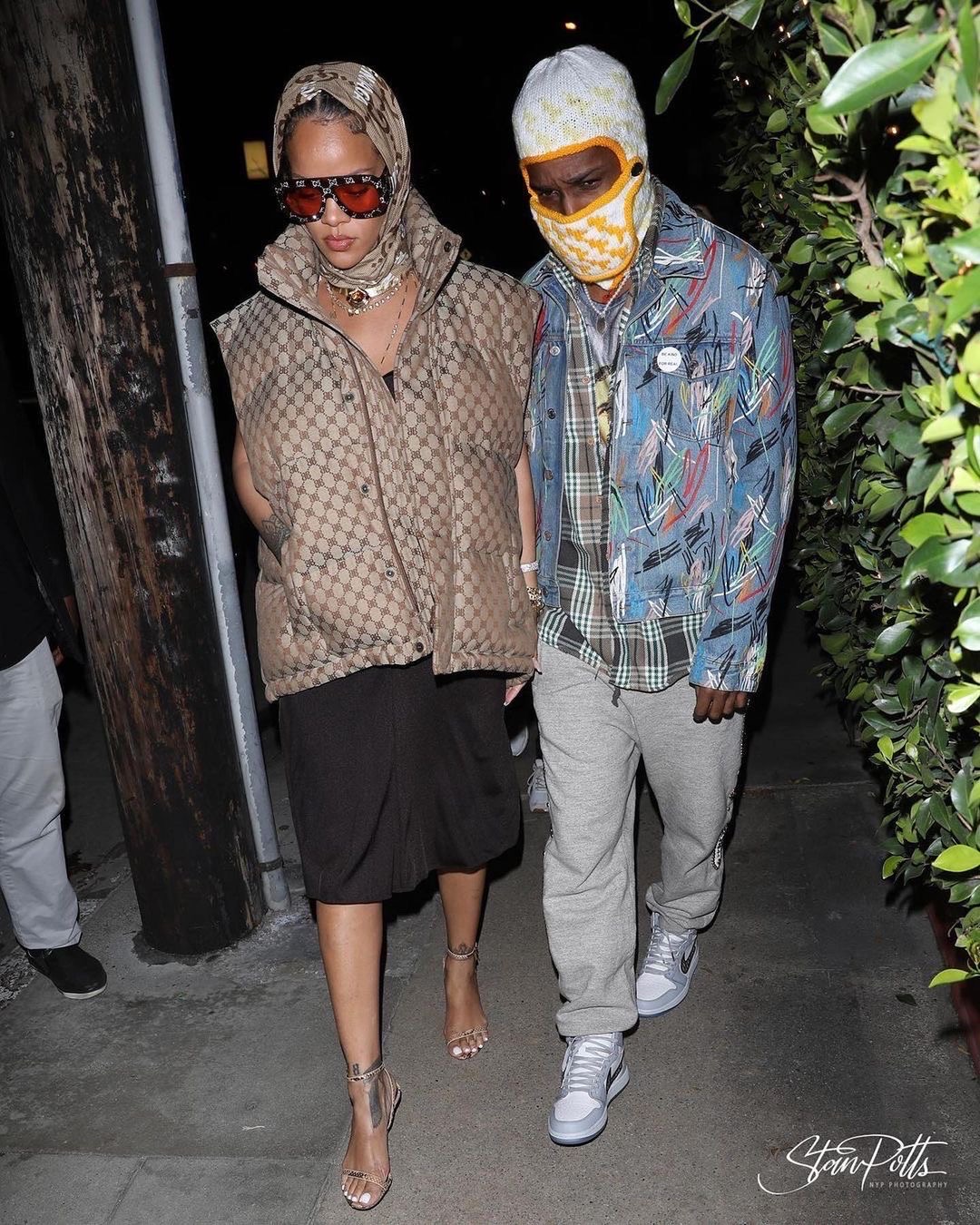 Rihanna Grabs Dinner at Giorgio Baldi for Date Night With A$AP Rocky ...