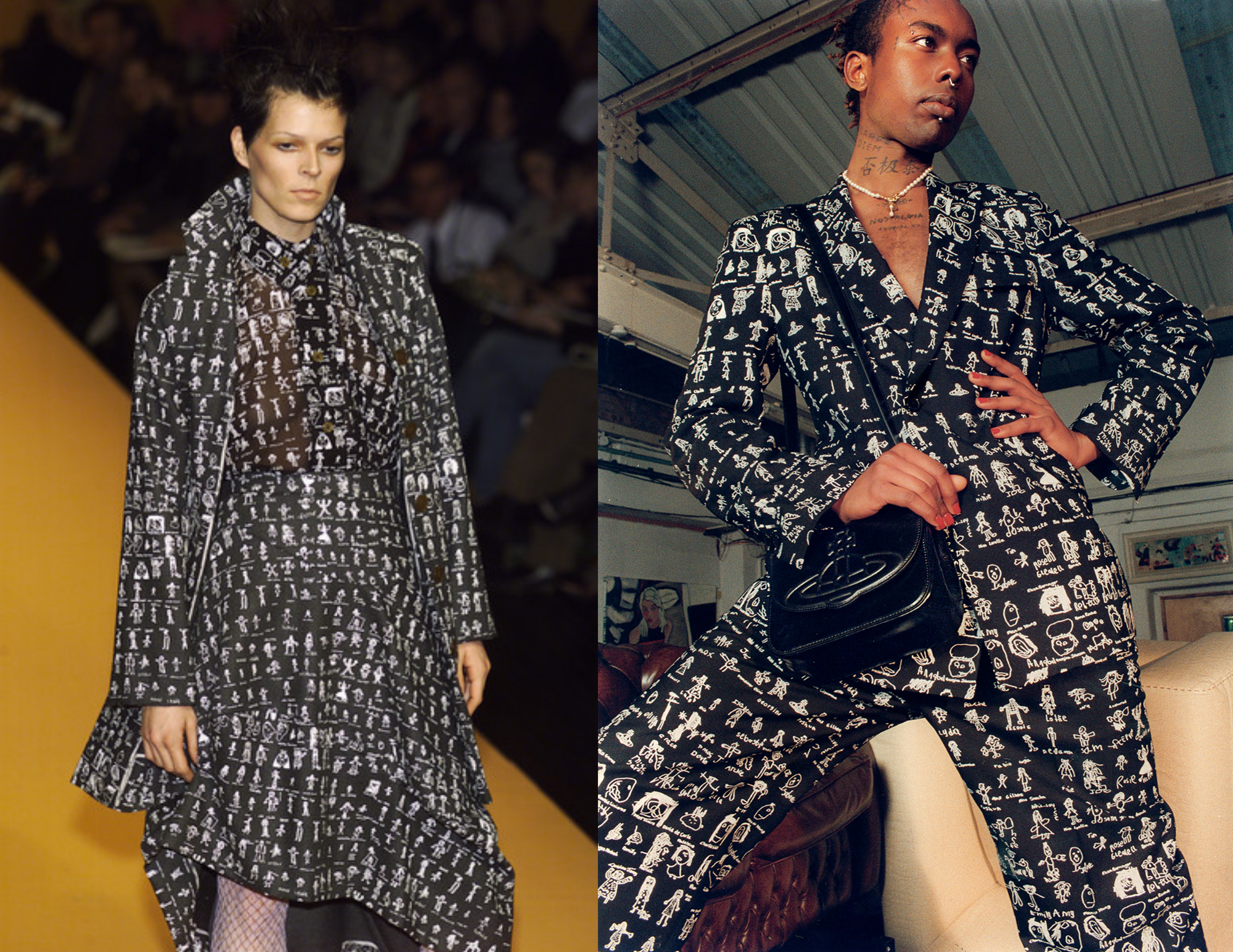 Naomi Campbell & Vivienne Westwood, London Fashion Week Spring:Summer 1994
