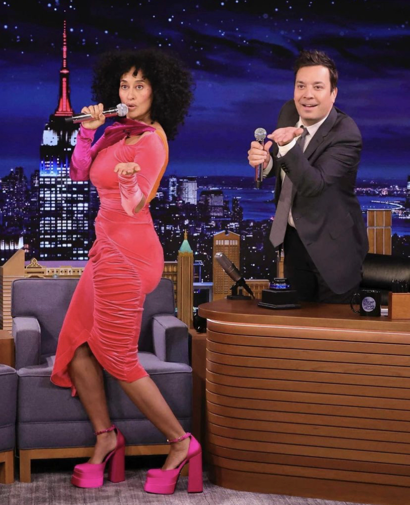 Tracee Ellis Ross Appears on the Tonight Show Wearing a