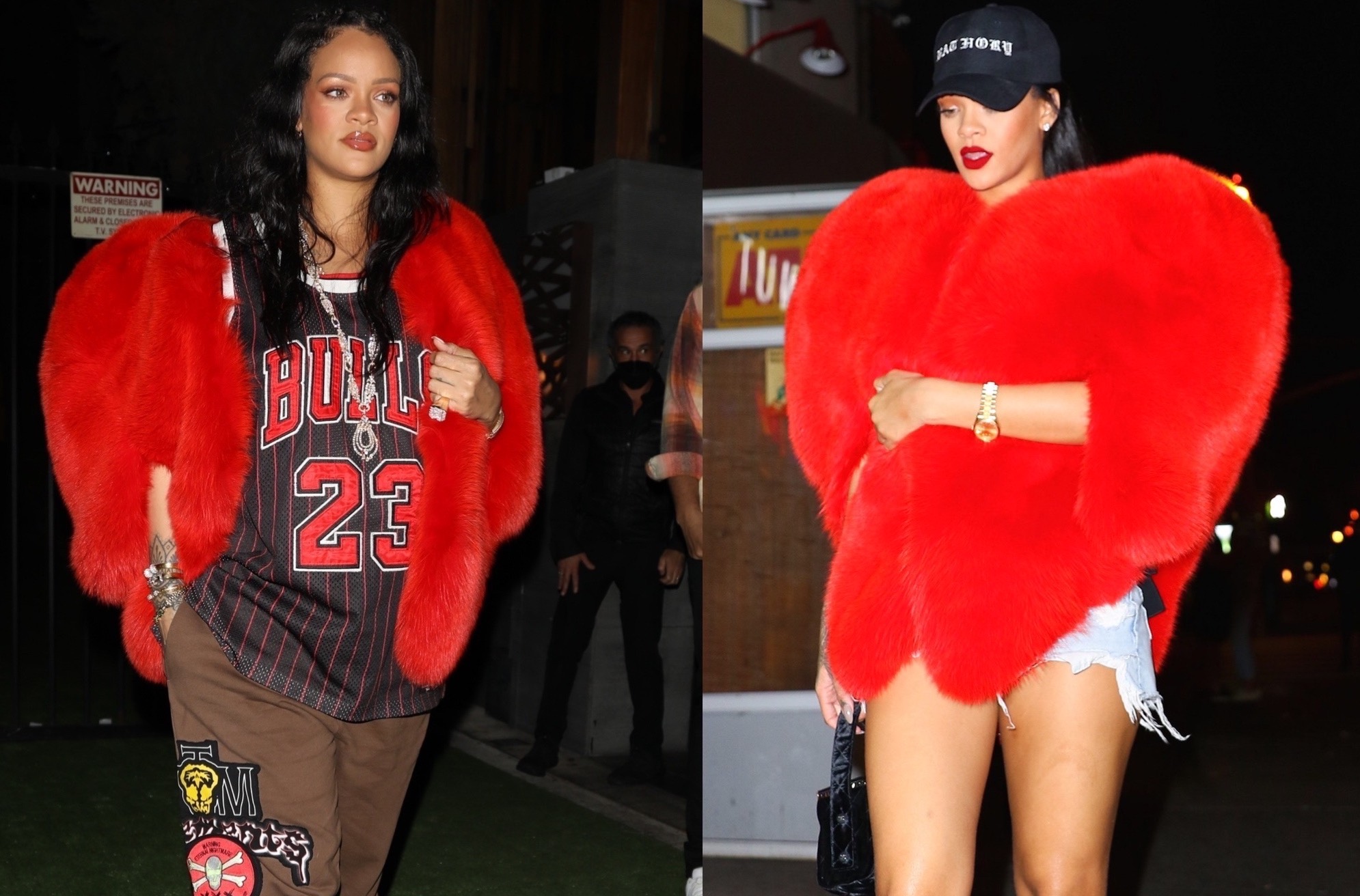 Rihanna Steps Out In Another Winning Vintage Jersey