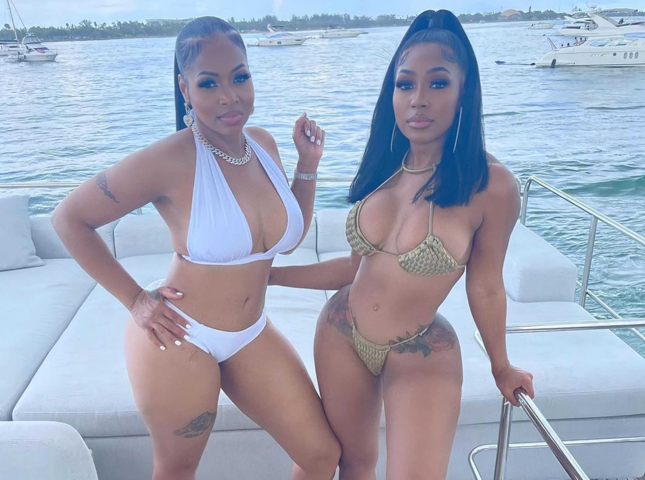 Yung Miami Flaunts Her Bikini Body on Mother's Day Wearing an Isa Boulder  Weave Twist Bikini – Fashion Bomb Daily