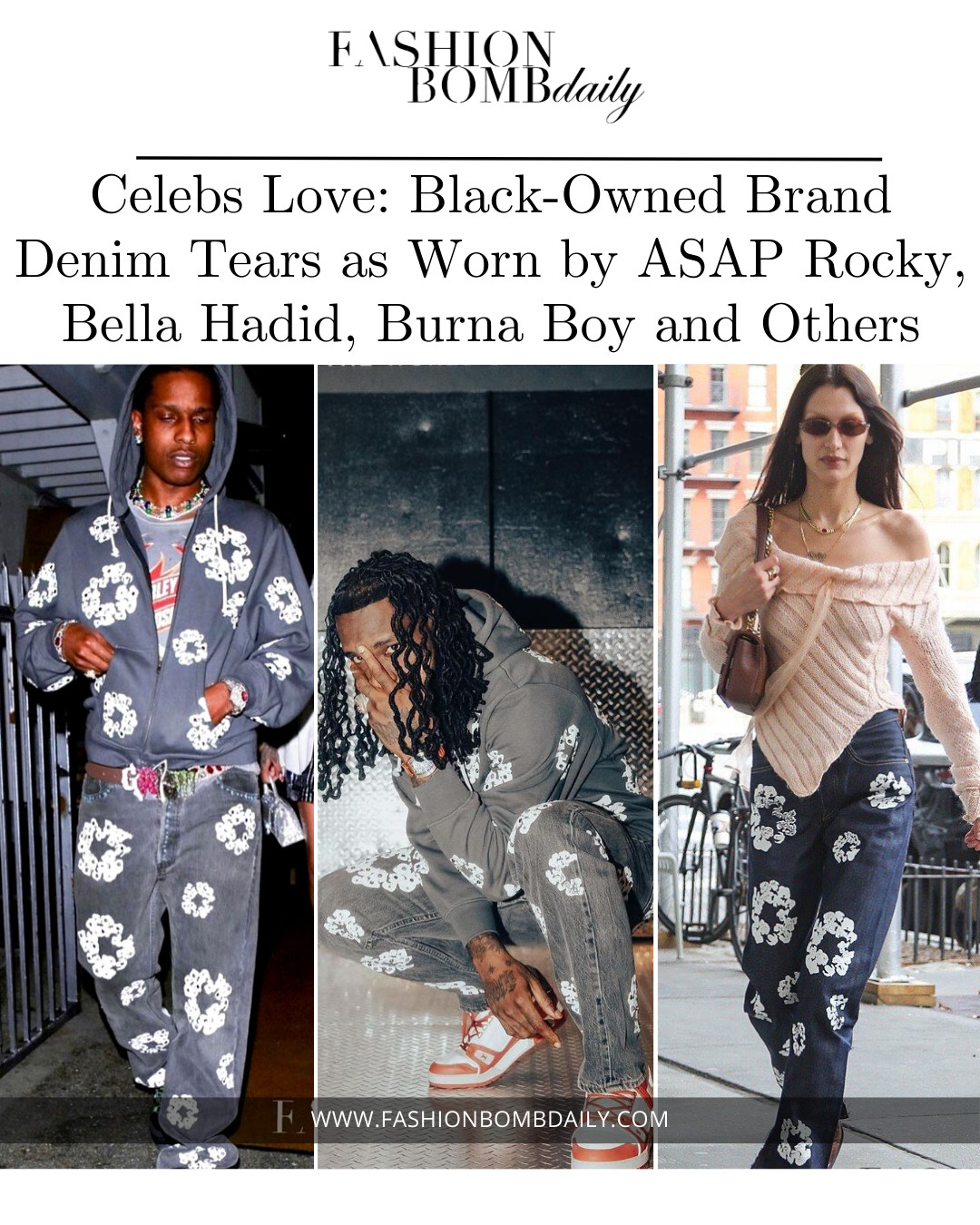 Celebs Love: Black-Owned Brand Denim Tears as Worn by A$AP Rocky