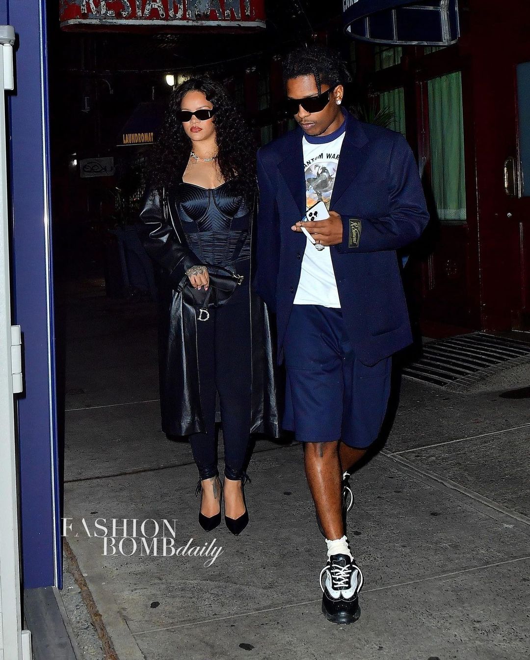 Shoe Game Too Strong: New Parents Rihanna and A$AP Rocky Walk in Salomon and The Attico