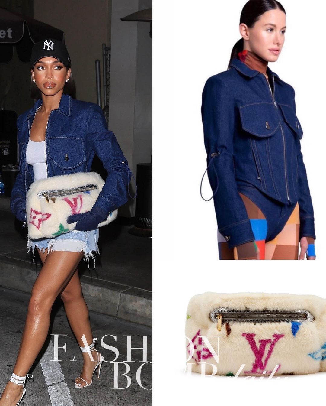 Who Wore it Better? Lori Harvey vs. Amber Rose in Louis Vuitton's White  Multicolor Monogram Mink and Silver Python Les Extraordinaires Bum Bag –  Fashion Bomb Daily